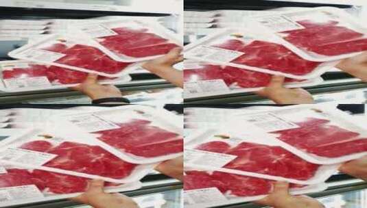 冷鲜谷饲牛肉高清在线视频素材下载