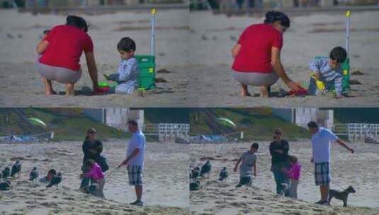 美国 海滩 生活 海边 度假高清在线视频素材下载