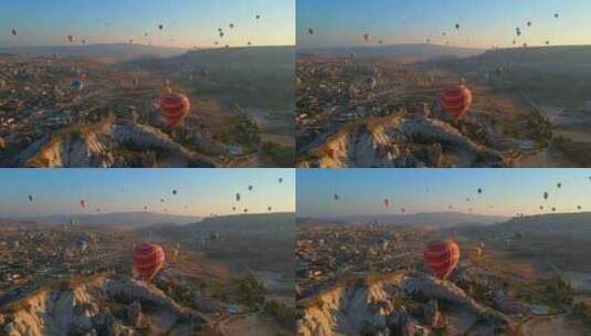 浪漫土耳其热气球高清在线视频素材下载