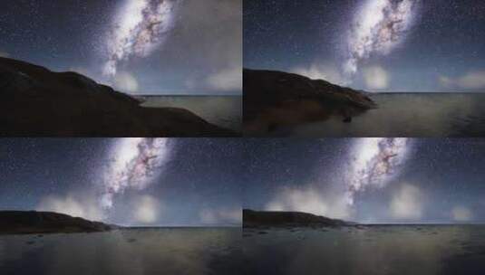 银河星空背景高清在线视频素材下载