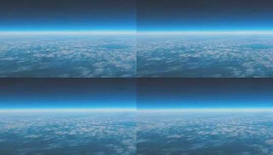 飞机上拍摄天空中的云层高清在线视频素材下载