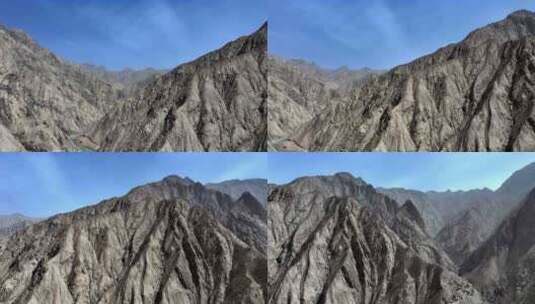 帕米尔高原塔莎古道昆仑山脉峡谷戈壁滩高清在线视频素材下载