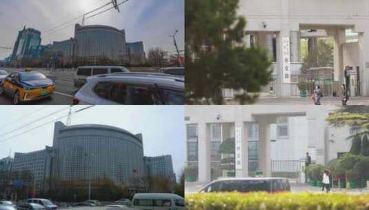 中国外交部大楼空镜延时实拍高清在线视频素材下载