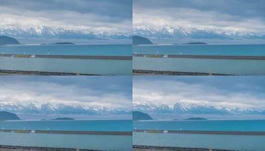 新疆赛里木湖延时 大西洋的最后一滴眼泪高清在线视频素材下载