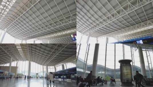杭州萧山国际机场多个镜头特写特辑高清在线视频素材下载
