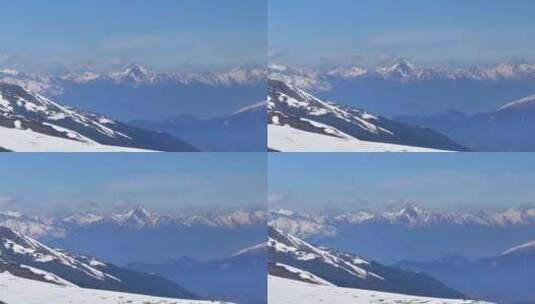 白马雪山上远眺梅里高清在线视频素材下载