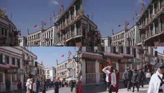 西藏民居建筑高清在线视频素材下载