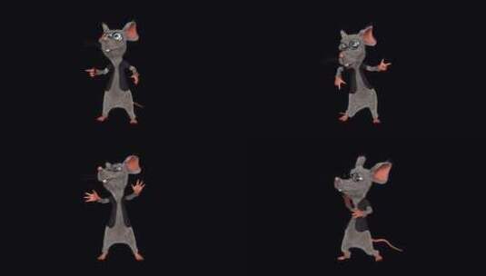 有趣的老鼠-舞蹈Ritm高清在线视频素材下载