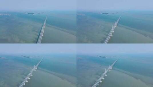 4K航拍港珠澳大桥高清在线视频素材下载