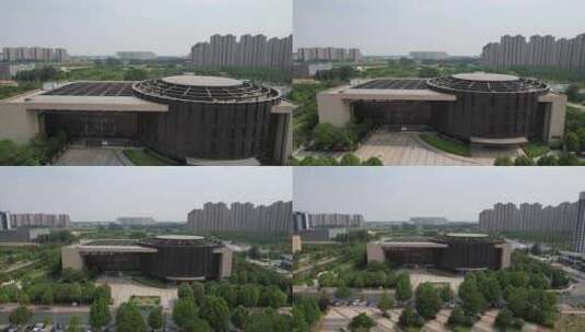 河南漯河文化馆博物馆城市展览馆市高清在线视频素材下载