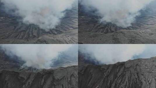 火山，布罗莫，印度尼西亚，蒸汽高清在线视频素材下载