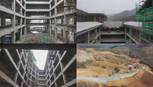 【合集】建筑工地 楼盘施工建设 土方高清在线视频素材下载