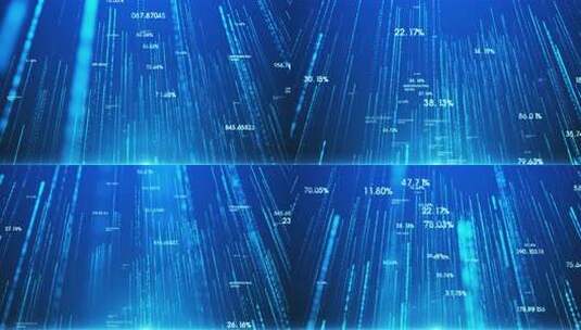 4k 蓝色粒子上升背景视频高清在线视频素材下载