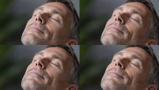 放松冥想男人享受平静一刻高清在线视频素材下载