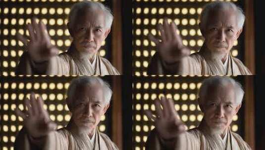 武术大师展示精湛技艺与深厚内力高清在线视频素材下载