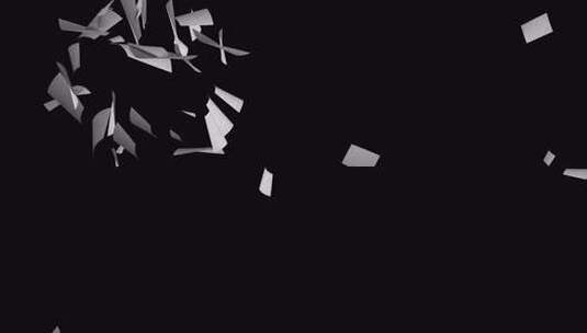 白纸飞舞03(ae模板)纸张飞舞抽象背景高清AE视频素材下载