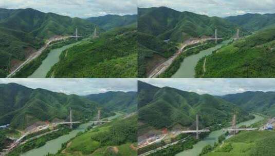 西双版纳 雨林 澜沧江 航拍5高清在线视频素材下载
