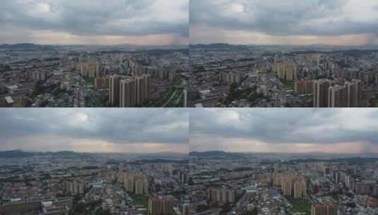 广东东莞：台风将至 天空浓云密布出现骤雨高清在线视频素材下载