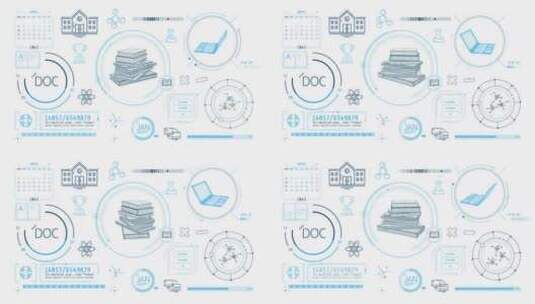 学习与教育主题的动态动画4K高清在线视频素材下载