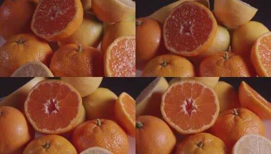 一堆柑橘高清在线视频素材下载