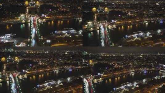 夜色中的巴黎高清在线视频素材下载