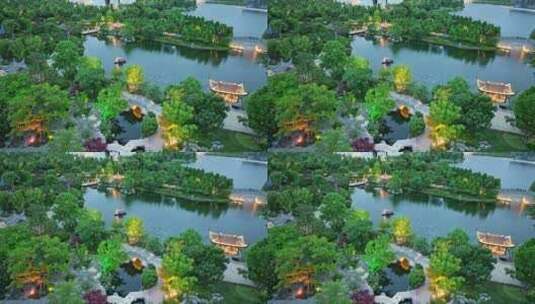 上海世博文化公园 申园 高清在线视频素材下载