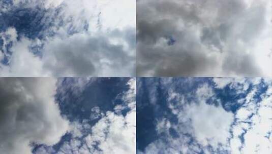 蓝色的天空和白云高清在线视频素材下载