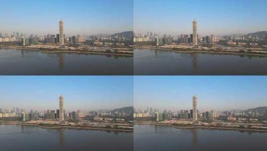 深圳湾 招商银行全球总部大厦高清在线视频素材下载
