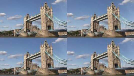 高清实拍伦敦塔桥高清在线视频素材下载