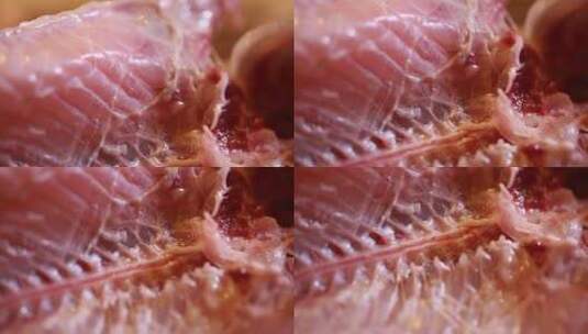 清洗鱼腹腔内污渍去腥 (1)高清在线视频素材下载