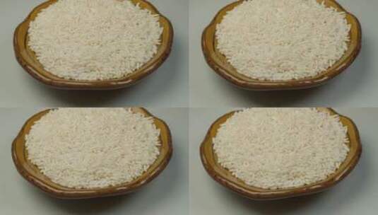 4K大米五谷杂粮优质糯米高清在线视频素材下载