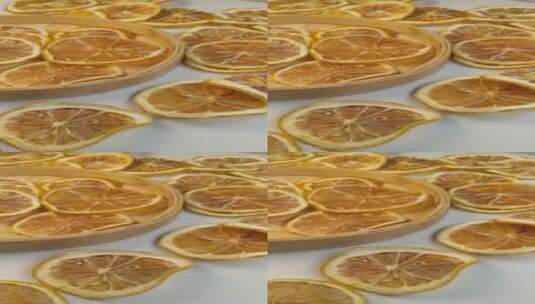 4K柠檬片柠檬干干柠檬水果高清在线视频素材下载