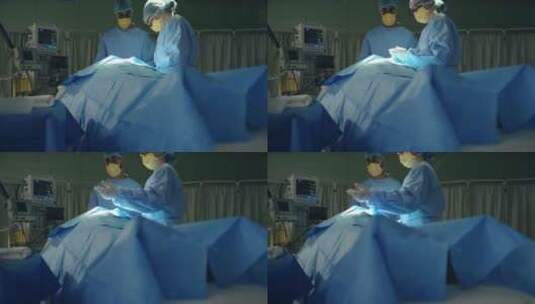 手术室里的医护人员高清在线视频素材下载