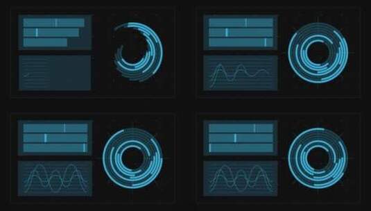 科技风格HUD屏幕UI设计合成叠加素材 (10)高清在线视频素材下载