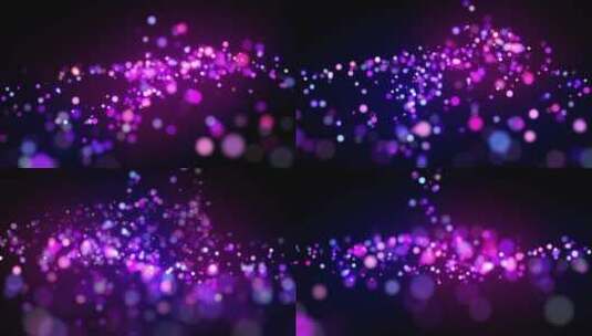 唯美浪漫紫色光斑粒子高清在线视频素材下载