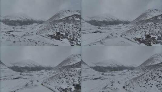 西藏丙察察雪山航拍高清在线视频素材下载