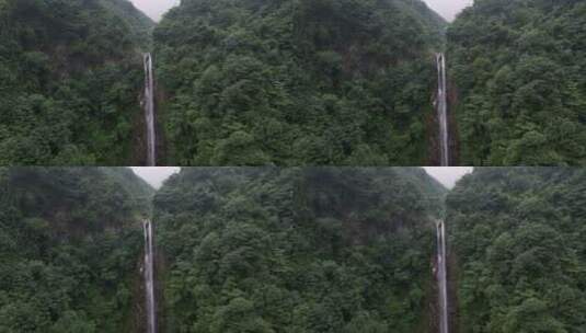 蟠龙谷瀑布 固定镜头高清在线视频素材下载