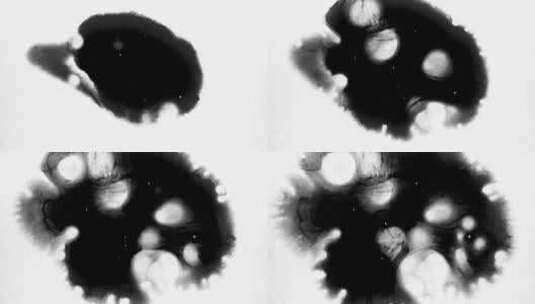 4K泼墨成景水墨滴落晕染特效视频素材33高清在线视频素材下载