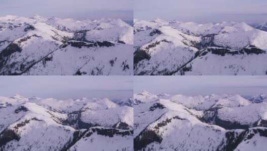 航拍雪峰山美景高清在线视频素材下载