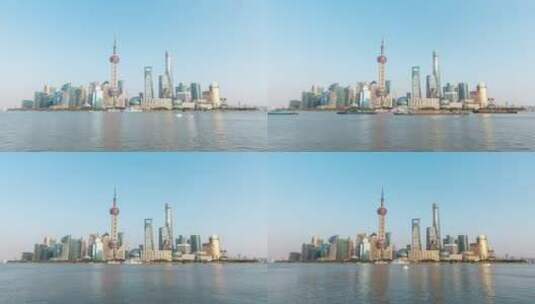 上海陆家嘴延时摄影高清在线视频素材下载