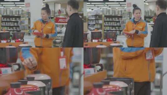 超市销售员高清在线视频素材下载