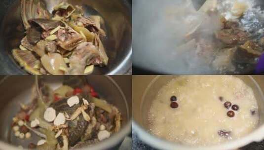 乌龟汤制作高清在线视频素材下载