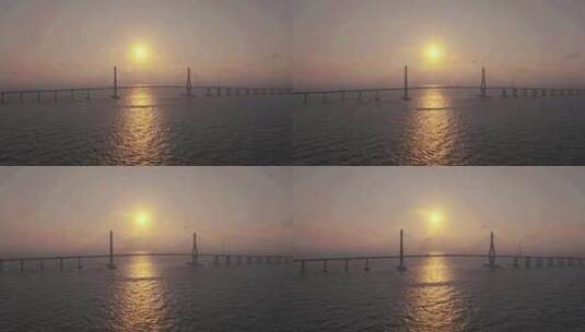 上海东海大桥航拍9高清在线视频素材下载