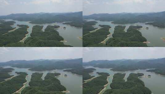 航拍湖北襄阳南漳县三道河风景区高清在线视频素材下载