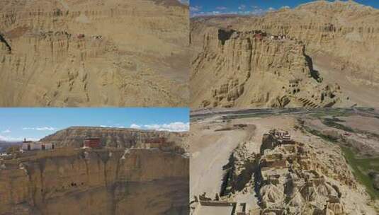 西藏古格王朝遗址高清在线视频素材下载