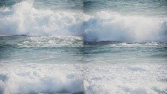 大海海浪升格慢镜头特写高清在线视频素材下载