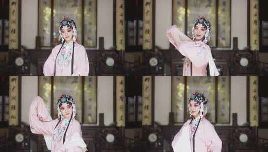 苏州传统昆曲杜十娘表演高清在线视频素材下载