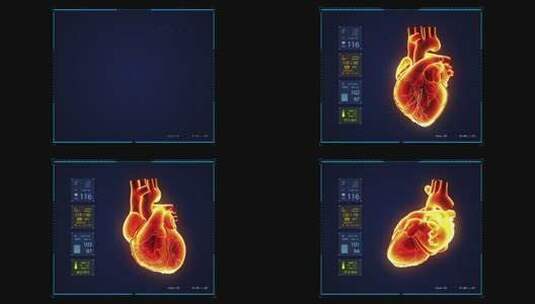 科技心脏高清在线视频素材下载
