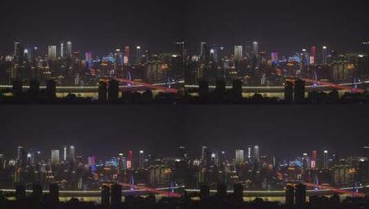 南山看重庆夜景渝中区夜景实拍素材视频高清在线视频素材下载