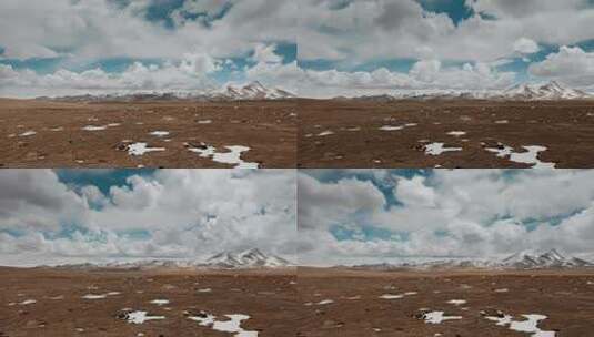 西藏旅游风光冈底斯山脉云层延时视频高清在线视频素材下载